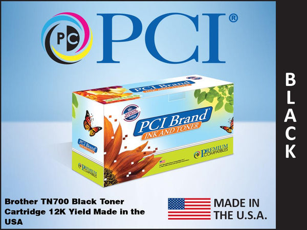 PCI Brand Xerox 006R03493 Brother TN700 Black Toner Cartridge 12K Yield