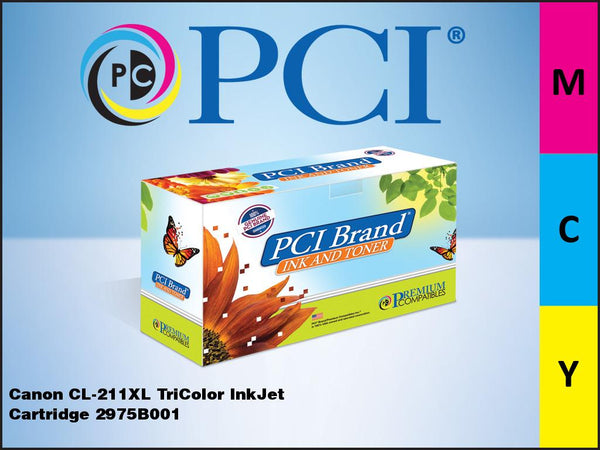 PCI Brand Canon CL-211XL Color Inkjet Cartridge 349 Page Yield