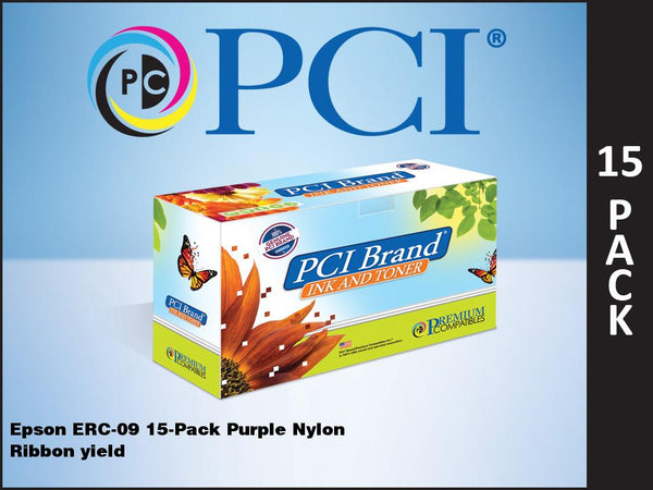 PCI Brand Epson ERC09PL-15 15 Pack Purple Ribbons