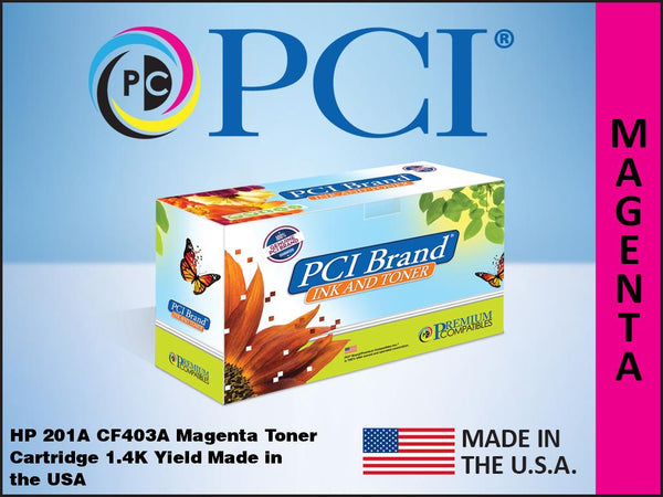 PCI Brand Xerox 006R03461 HP 201A CF403A Magenta Toner Cartridge 1.4K Yield