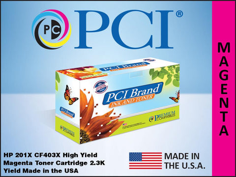 PCI Brand Xerox 006R03462 HP 201X CF403X Magenta Toner Cartridge 2.3K Yield