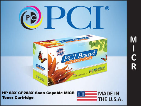 PCI Brand HP CF283XM 83X Scan Capable MICR Toner Cartridge 2.2K Yield