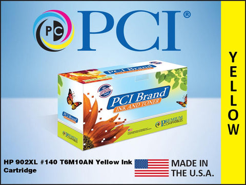PCI Brand HP T6M10AN 902ZL Yellow Inkjet Cartridge 825 Page Yield