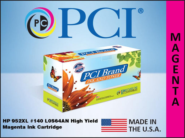 PCI Brand HP L0S64AN 952XL Magenta Inkjet Cartridge 1.6K Yield