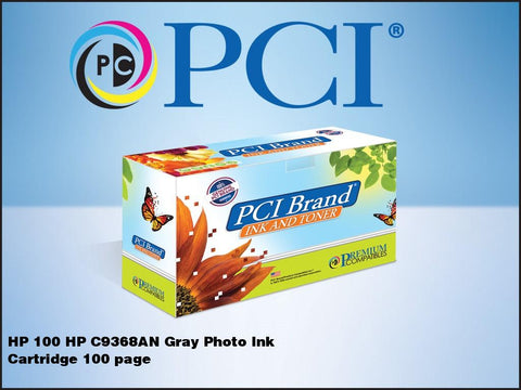PCI Brand HP C9368AN 100 GRAY Inkjet Cartridge 100 Page Yield