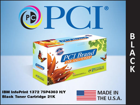 PCI Brand IBM 75P4303 Black Toner Cartridge 21K Yield