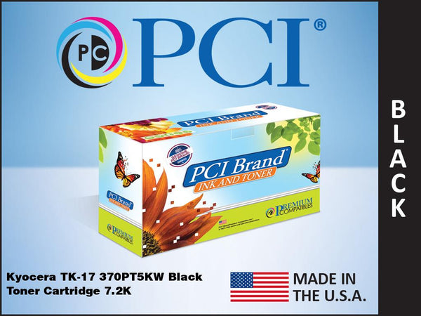 PCI Brand Kyocera 370PT5KW 370PT5KW Black Toner Cartridge 7.2K Yield
