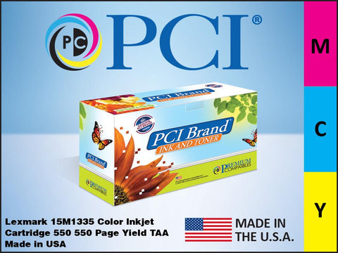 PCI Brand Lexmark 12A1980 2 Pack Tri-Color Inkjet Cartridges 550 Page Yield