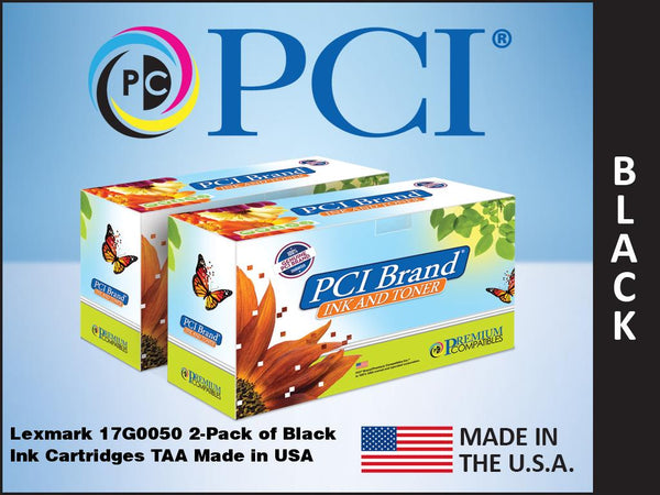 PCI Brand Lexmark 16G0093 2 Pack Black Inkjet Cartridges 820 Page Yield