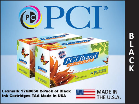 PCI Brand Lexmark 16G0093 2 Pack Black Inkjet Cartridges 820 Page Yield