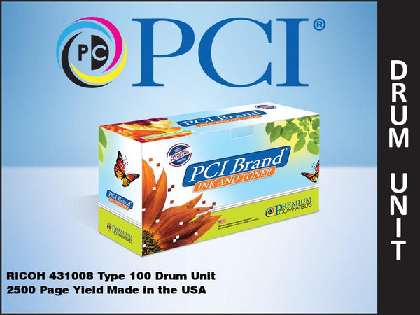 PCI Brand Ricoh 431008 Drum Unit Made in the USA