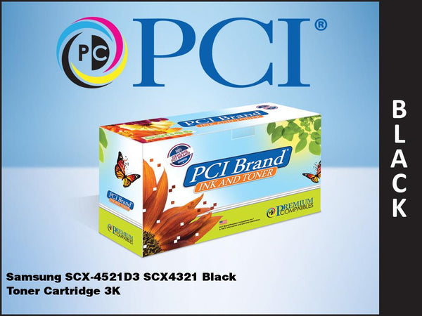 PCI Brand Samsung SCX-4521D3 Black Toner Cartridge 3K Yield