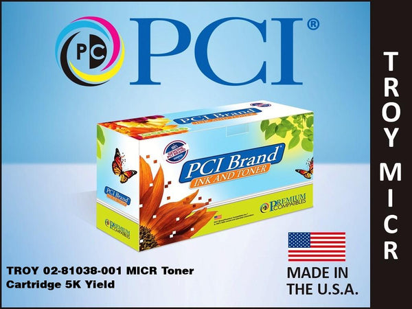 PCI Brand Troy 281038001 Scan Capable MICR Toner Cartridge 5K Yield