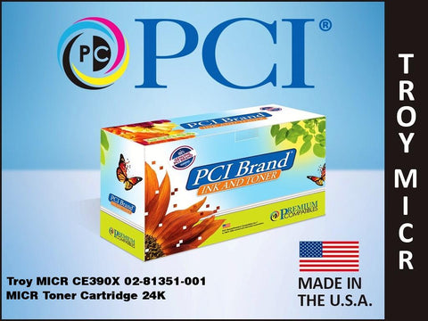 PCI Brand HP CE390XM TROY 90X Scan Capable MICR Toner Cartridge 24K Yield