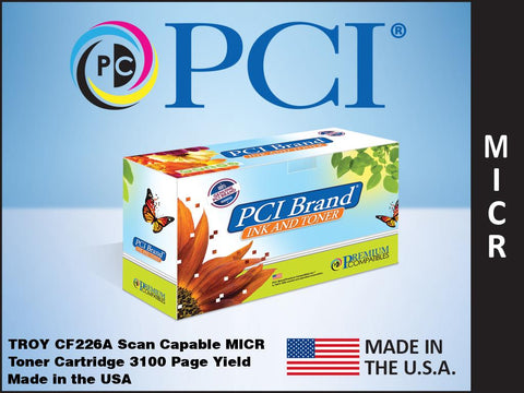 PCI Brand TROY M402 HP CF226A Scan Capable MICR Toner Cartridge