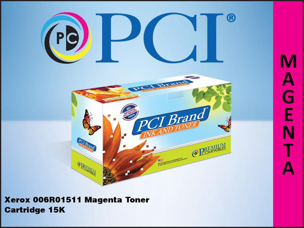 PCI Brand Xerox 006R01511 Magenta Toner Cartridge 15K Yield