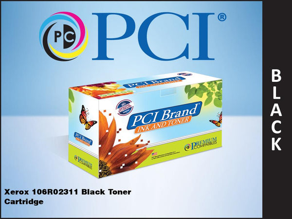 PCI Brand Xerox 106R02313 Black Toner Cartridge 11K Yield