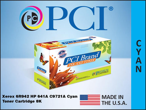PCI Brand Xerox 6R943 HP 641A C9722A Yellow Toner Cartridge 8K Yield
