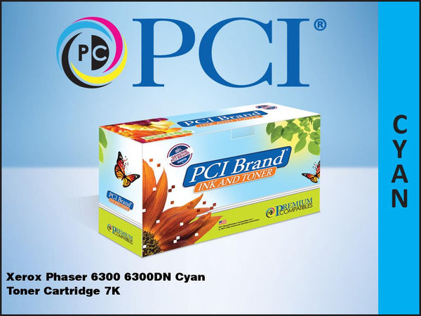 PCI Brand Xerox 106R01082 Cyan Toner Cartridge 7K Yield