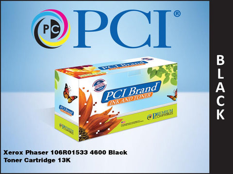 PCI Brand Xerox 106R01535 Black Toner Cartridge 30K Yield